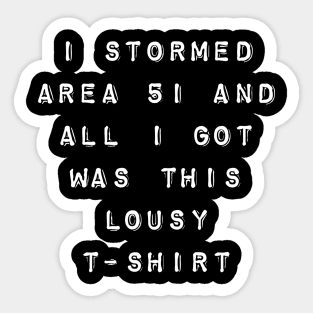 Area 51 Sticker